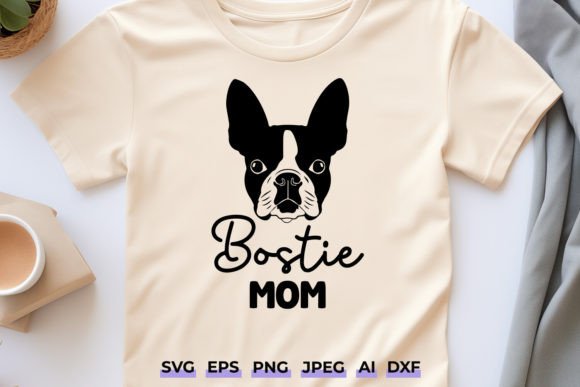 Bostie Mom SVG: Crafts & Graphics for Branding