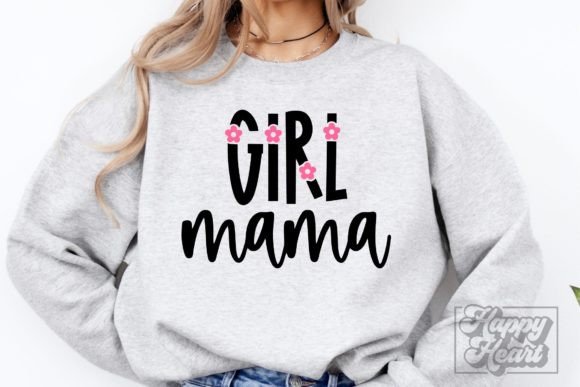 Girl Mama Flower SVG PNG - Mom of Girls