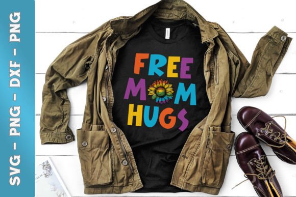 LGBT Free Mom Hugs LGBT SVG: Graphics for Crafts