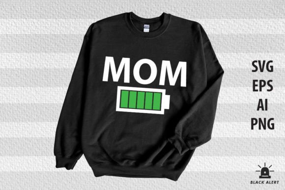 Mom Full Battery SVG: Fresh Graphics for Crafts