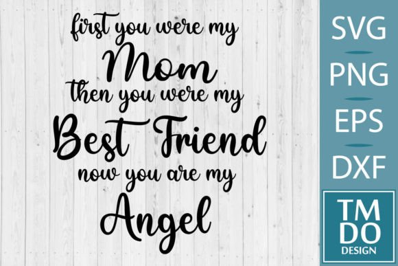 Mom is My Angel SVG: Graphics for Crafts & Blogs
