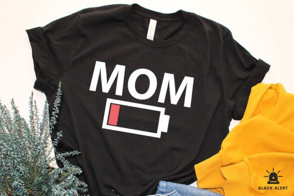 Mom Low Battery SVG: Graphics for Crafts