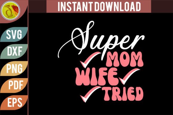 Retro Mom SVG for Crafts and Graphics