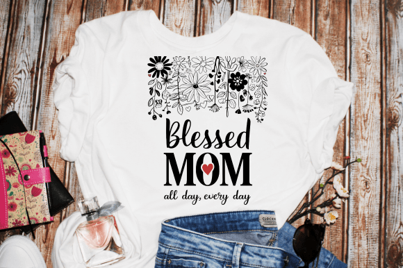 Retro Mother's Day PNG: A Designer's Take on Blessed Mom