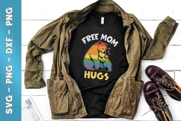 Review: Free Mom Hugs LGBT Bear SVG for Embroidery