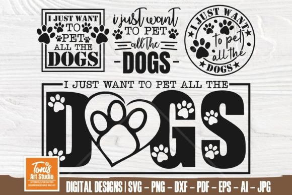 Review: I Just Want to Pet All the Dogs SVG PNG for Embroidery