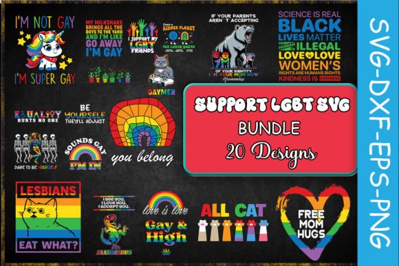 Support LGBT SVG Bundle: Graphics for Crafts & Brands